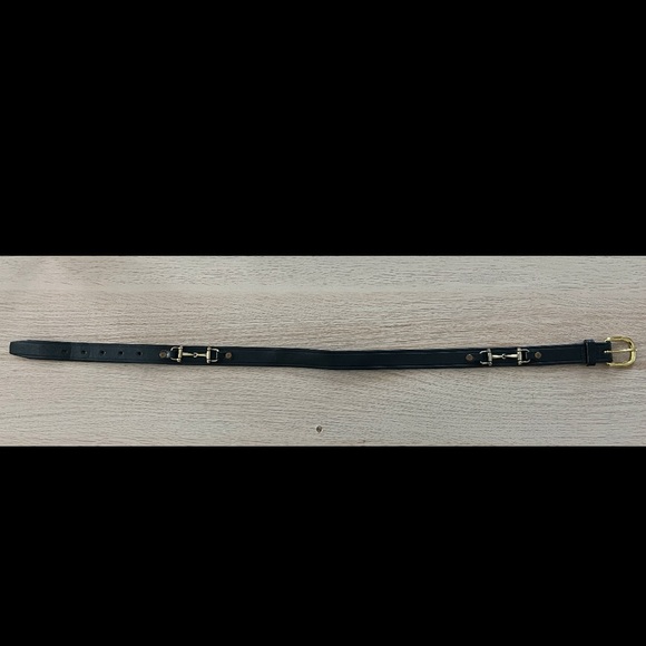 Tory Burch Black Leather Bridle Belt - Picture 2 of 3
